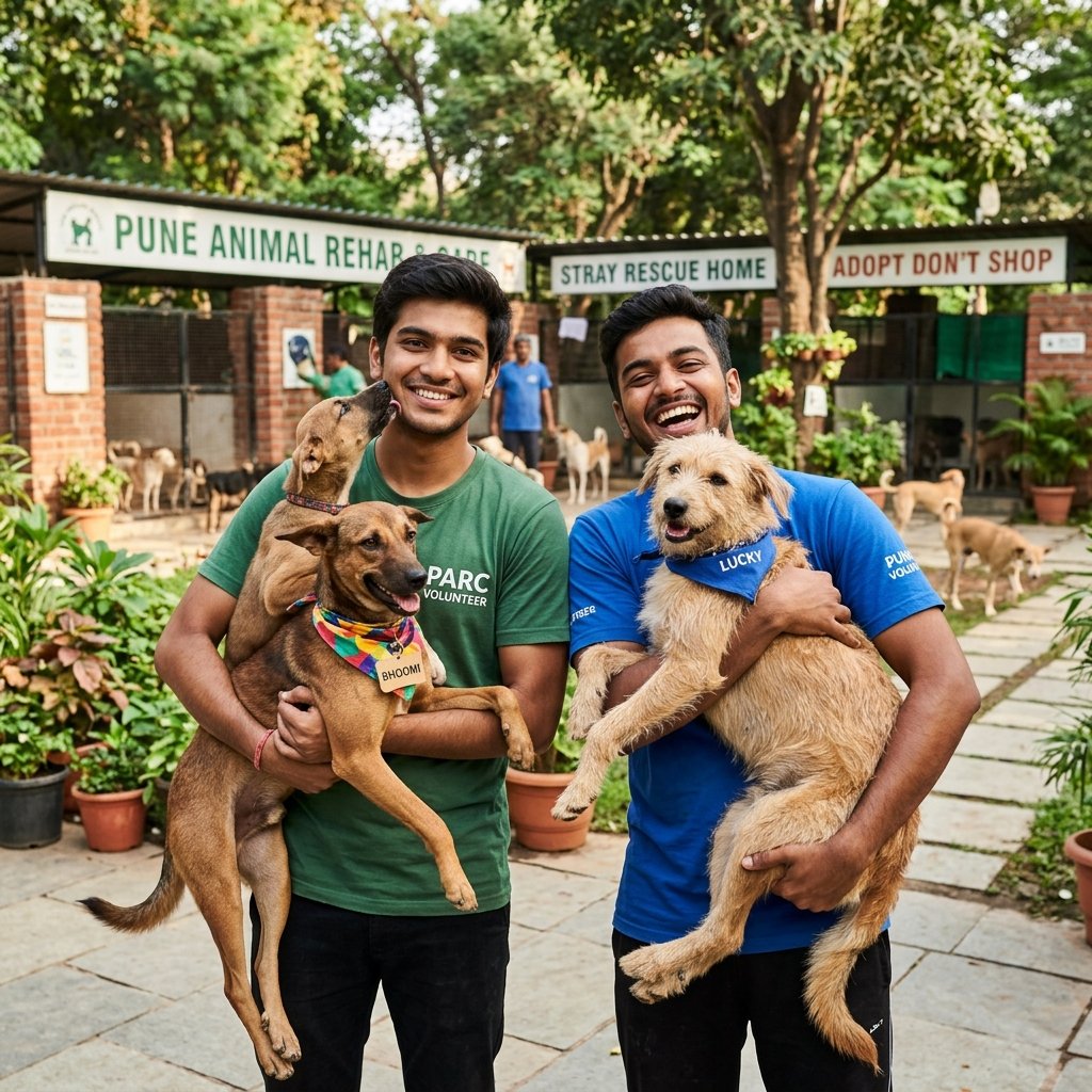 Abhishek Dorwani and Akshay - Founders of Paws Life Welfare Foundation Pune
